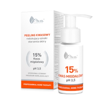 AVA LABORATORIUM Professional Home Therapy Peeling kwasowy redukujący oznaki starzenia skóry Kwas migdałowy 15% pH